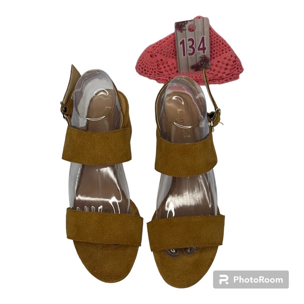 NW/OT Lamica Cognac Leather Slingback Sandal Size 9/40